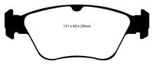 Load image into Gallery viewer, EBC 99-01 Mercedes-Benz C230 (W202) 2.3 Yellowstuff Front Brake Pads
