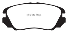 Load image into Gallery viewer, EBC 10+ Buick Allure (Canada) 3.0 Greenstuff Front Brake Pads
