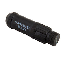 Load image into Gallery viewer, NRG 700 Series M12 X 1.25 Steel Lug Nut w/Dust Cap Cover Set 21 Pc w/Locks &amp; Lock Socket - Black
