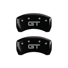 Load image into Gallery viewer, MGP Rear set 2 Caliper Covers Engraved Rear GT Black finish silver ch
