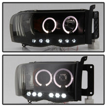 Load image into Gallery viewer, Spyder Dodge Ram 1500 02-05 03-05 Projector Headlights LED Halo LED Blk Smke PRO-YD-DR02-HL-BSM
