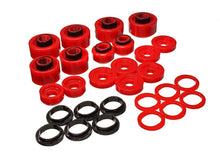Load image into Gallery viewer, Energy Suspension 99-07 Ford F-250/F-350 SD 2/4WD Crew Cab Body Mount Set - Red
