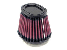 Load image into Gallery viewer, K&amp;N Filter Oval 2 7/16 inch Flange 4 1/2 inch x 3 3/4 inch Base 3 1/2 inch x 2 1/2 inch Top 3 1/2 in
