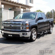 Load image into Gallery viewer, Westin 14-18 Chevrolet Silverado 1500 DC 6.5ft Bed HDX Stainless Drop W2W Nerf Step Bars - Tex. Blk
