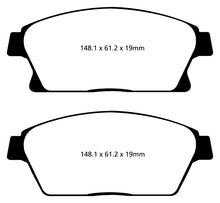 Load image into Gallery viewer, EBC 13+ Buick Encore 1.4 Turbo Greenstuff Front Brake Pads

