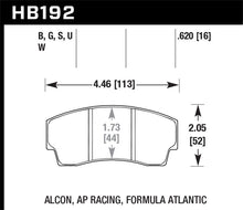 Load image into Gallery viewer, Hawk AP Racing CP4567 / CP5040-10/11/12/13S4 / CP5100 / CP5108 / CP6760 DTC-60 Race Brake Pads
