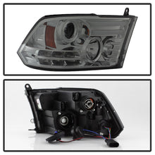 Load image into Gallery viewer, Spyder Dodge Ram 13-15 Projector Headlights Light Bar DRL Smoke PRO-YD-DR13-LBDRL-SM
