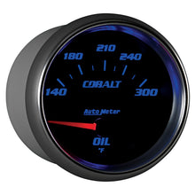 Load image into Gallery viewer, Autometer Cobalt 66.7mm 140-300 Degree F Electric Oil Temperature Gauge
