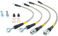 Load image into Gallery viewer, StopTech 07-08 Cadillac Escalade Stainless Steel Rear Brake Lines
