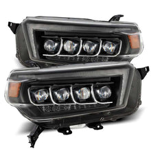 Load image into Gallery viewer, AlphaRex 10-13 Toyota 4Runner NOVA LED Projector Headlights Plank Style Black w/Seq Signal/DRL
