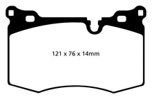 Load image into Gallery viewer, EBC 09-14 Mini Hardtop 1.6 Turbo J.C Works Greenstuff Front Brake Pads
