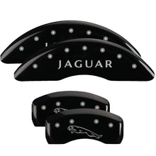 Load image into Gallery viewer, MGP 4 Caliper Covers Engraved Front &amp; Rear I-Vtec Black Finish Silver Char 2017 Acura MDX
