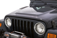 Load image into Gallery viewer, AVS 87-06 Jeep Wrangler Aeroskin Low Profile Acrylic Hood Shield - Smoke
