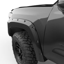 Load image into Gallery viewer, EGR 16+ Toyota Tacoma w/Mudflap Bolt-On Look Color Match Fender Flares - Set - Black
