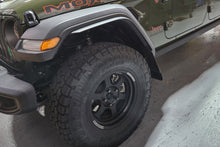 Load image into Gallery viewer, Rally Armor 19-23 Jeep JT Gladiator Mojave/Rubicon Black Mud Flap w/ Army Green Logo
