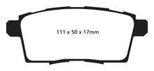 Load image into Gallery viewer, EBC 06-08 Ford Edge 3.5 2WD Redstuff Rear Brake Pads
