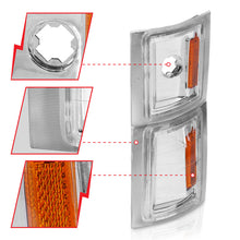 Load image into Gallery viewer, ANZO 1994-1998 Chevrolet Blazer Corner Lights Clear Lens w/ Amber Reflector
