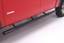Load image into Gallery viewer, Lund 07-17 Chevy Silverado 1500 Crew Cab 4in. Oval Straight Steel Nerf Bars - Black
