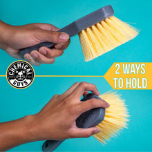 Load image into Gallery viewer, Chemical Guys Stiffy Brush For Carpets &amp; Durable Surfaces - Yellow
