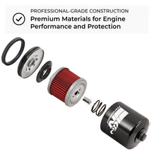 Load image into Gallery viewer, K&amp;N Harley Davidson / Buell 3in OD x 4.063in H Black Oil Filter
