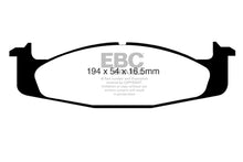 Load image into Gallery viewer, EBC 94-96 Ford Bronco 5.0 Greenstuff Front Brake Pads
