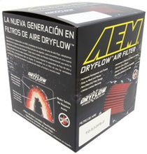 Load image into Gallery viewer, AEM 2.75in Flange 6in x 4.5in Base 6in x 3.8125in Top 5in Height DryFlow Air Filter
