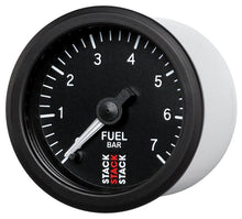 Load image into Gallery viewer, Autometer Stack 52mm 0-7 Bar M10 Male Pro Stepper Motor Fuel Pressure Gauge - Black
