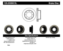 Load image into Gallery viewer, StopTech Power Slot 00-05 Ford Excursion / 99-04 F250/F350 Front Left Slotted CRYO Brake Rotor
