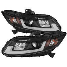 Load image into Gallery viewer, Spyder 12-14 Honda Civic (Excl. 2014 Coupe) Projector Headlights Lgtbr DRL Black PRO-YD-HC12-DRL-BK
