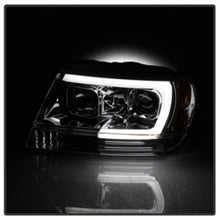 Load image into Gallery viewer, Spyder 99-04 Jeep Grand Cherokee Projector Headlights - Light Bar DRL LED - Chrome
