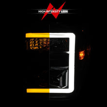 Load image into Gallery viewer, ANZO 08-10 Ford F-250 - F-550 Super Duty Projector Headlights w/ Light Bar Switchback Black Housing
