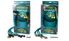 Load image into Gallery viewer, Project Mu Mitsubishi Lancer Evo X Stainless Steel Green Brake Lines
