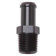 Load image into Gallery viewer, Edelbrock Hose End Straight 1/2In NPT to 5/8In Barb Black Anodize

