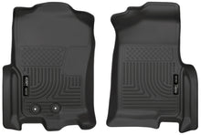 Load image into Gallery viewer, Husky Liners 2015 Ford Expedition/Lincoln Navigator WeatherBeater Front Black Floor Liners
