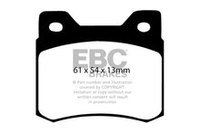 Load image into Gallery viewer, EBC 84-86 Mercedes-Benz 190/190E 2.3 Greenstuff Rear Brake Pads
