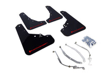 Load image into Gallery viewer, Rally Armor 12-18 Fiat 500 (Pop/Sport/Lounge/Abarth) Black UR Mud Flap w/ Red Logo
