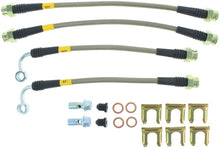 Load image into Gallery viewer, StopTech 05-06 LGT Stainless Steel Rear Brake Lines (4 Line Kit)
