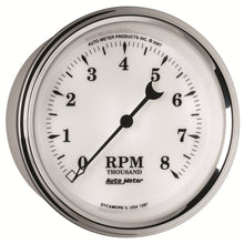Load image into Gallery viewer, AutoMeter Gauge Tachometer 3-3/8in. 8K RPM In-Dash Old Tyme White II
