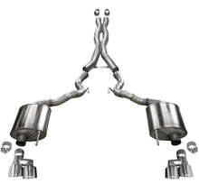 Load image into Gallery viewer, Corsa 18-20 Ford Mustang GT Convertible w/o Active Valves Xtreme Cat-Back w/ Polished 4in Tips
