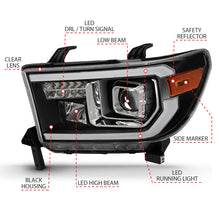 Load image into Gallery viewer, ANZO 2007-2014 Toyota Tundra Projector Light Bar H.L Black Amber(Led High Beam) (Halogen Version)
