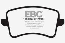 Load image into Gallery viewer, EBC 09-11 Audi A4 2.0 Turbo Redstuff Rear Brake Pads

