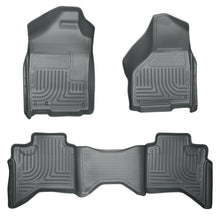 Load image into Gallery viewer, Husky Liners 03-08 Dodge Ram 1500/2500/3500 Quad Cab WeatherBeater Combo Gray Floor Liners

