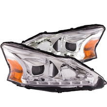 Load image into Gallery viewer, ANZO 2013-2014 Nissan Altima Projector Headlights w/ Plank Style Design Chrome
