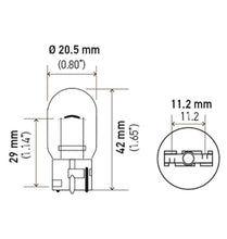 Load image into Gallery viewer, Hella Bulb 7441 12V 27W W3X16d T6.5
