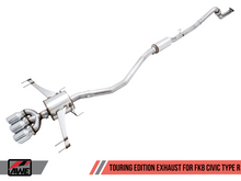 Load image into Gallery viewer, AWE Tuning 2017+ Honda Civic Type R Touring Edition Exhaust w/Front Pipe &amp; Triple Chrome Silver Tips
