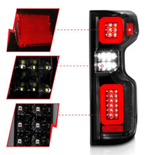Load image into Gallery viewer, Anzo 19-21 Chevy Silverado Full LED Tailights Black Housing Clear Lens G2 (w/C Light Bars)
