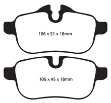 Load image into Gallery viewer, EBC 09+ BMW Z4 3.0 (E89) Greenstuff Rear Brake Pads
