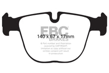 Load image into Gallery viewer, EBC 10+ BMW X5M 4.4 Twin Turbo Redstuff Rear Brake Pads
