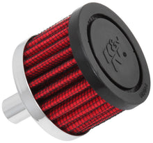Load image into Gallery viewer, K&amp;N Steel Base Crankcase Vent Filter .5in Vent OD x 2in OD x 1.5in Height
