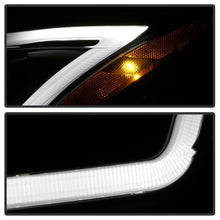 Load image into Gallery viewer, xTune 13-15 Nissan Sentra DRL LED Light Bar Halogen Projector Headlights - Black (PRO-JH-NS13-LB-BK)
